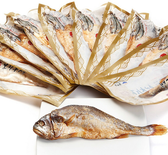 영광법성포굴비 찐 보리굴비 손질 내장제거, 5개, 120g 이상 (특대 24~26cm)