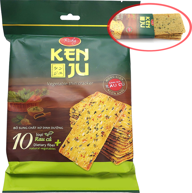 미성패밀리 리치 켄주 야채 크래커 192g, 7개