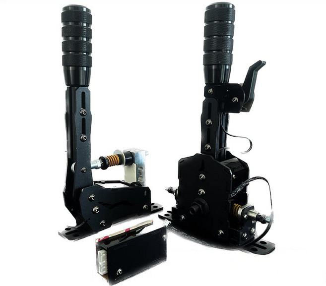 LTGSIMUIATE 핸드브레이크 시퀀셜 기어 심레이싱 수동기어 변속기 압력감지식, 1개, 시퀀셜 세트