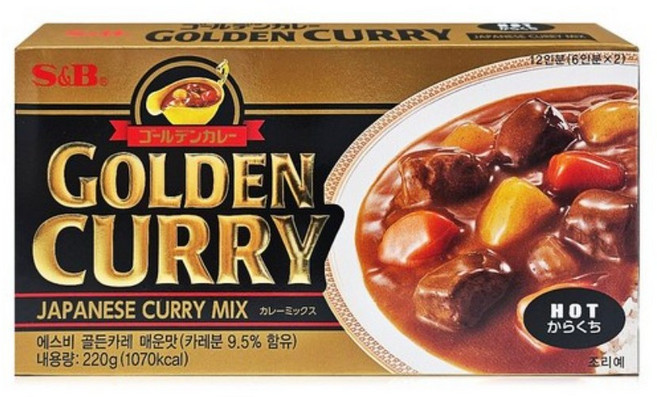 에스앤비골든 카레 매운맛, 220g, 1개