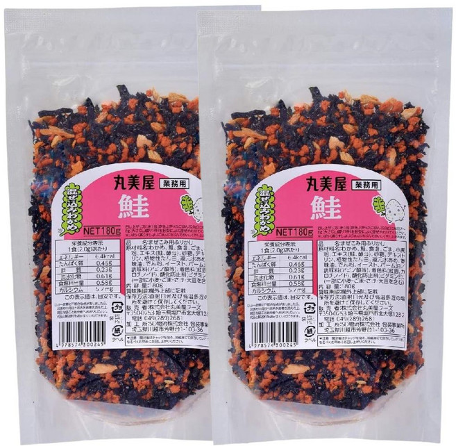 마루미야 오니기리 토핑 자른 미역 연어 소보루 180g x 2봉