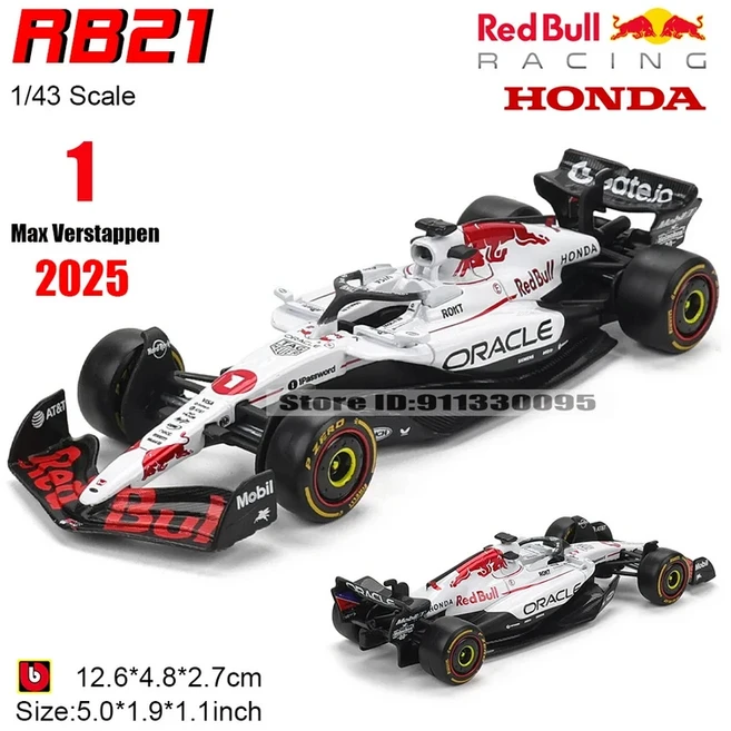 부라고 1:43 2025 F1 BWT 알파인 포뮬러 원 팀 # 피에르 가슬리 10번 43 프랑코 콜라피인토 합금 자동차 다, 06 2025 RB21-1
