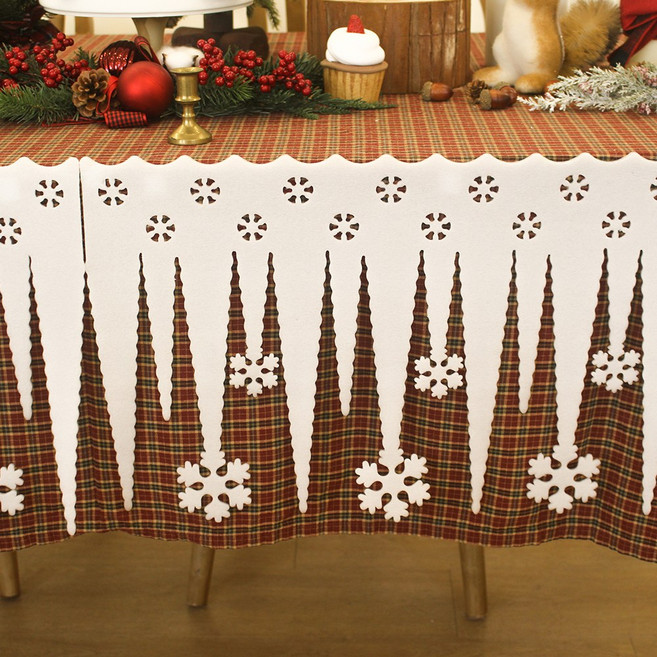 왓위셀 스펀지 고드름 겨울 모빌 장식, 2개, 화이트