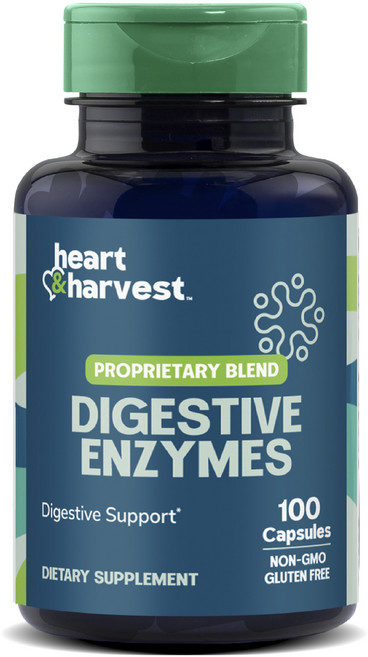 Heart & Harvest 專利混合消化酵素膠囊, 1個, 100錠