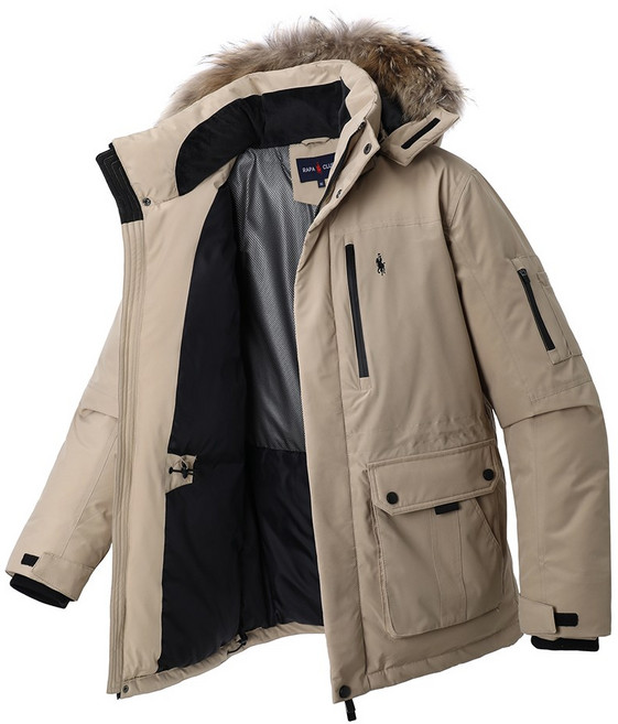 샤인힐즈 라파클럽 천연 폭스퍼 덕다운 패딩점퍼