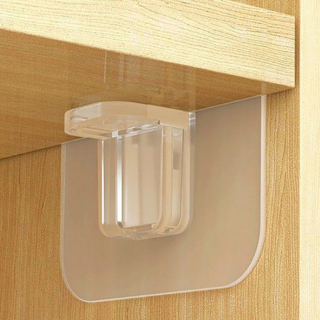 무타공 선반 지지대 접착식 다보 압축봉 브라켓 8P, 8개