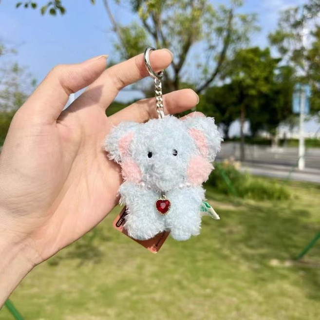 DESSERT DAY 療癒小動物造型掛件鑰匙扣, 1個, 小動物-大象掛件