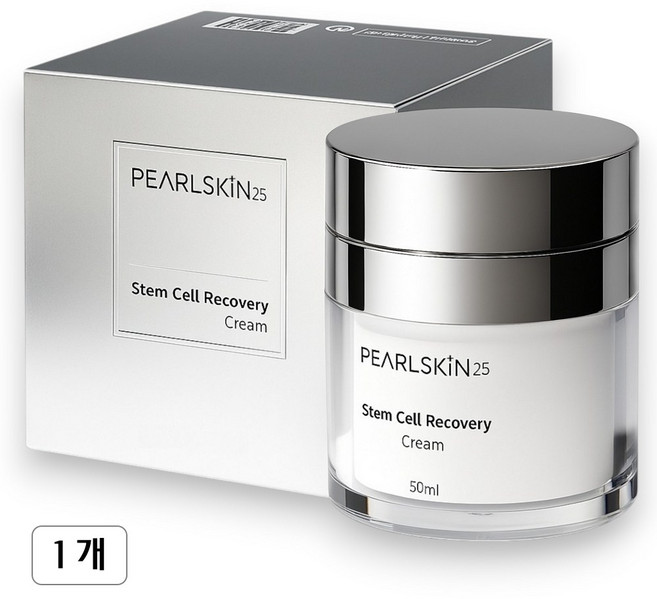 펄스킨25 스템셀 리커버리 재생크림 _ 피부과 재생크림 스템셀크림_피부세포를 재생시키는 줄기세포 100ppm _ 지속적인 광채와 보습, 50ml, 1개
