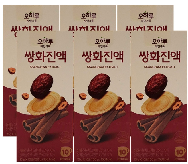 기타 오하루 자연가득 쌍화진액 15g x 10포 6박스 /Hb, 6개, 150g