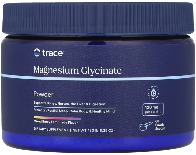 Trace 글리신마그네슘 분말 믹스 베리 레모네이드 180g(6.35oz), Trace글리신마그네슘분말믹스베리레모네이드180g635, 180g, 1개 - 쿠팡