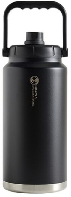 리벤스 그랜드 대용량 스텐 워터저그, 블랙, 3.8L, 1개