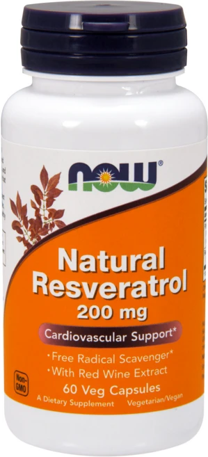 나우푸드 내추럴 레스베라트롤 200mg 베지 캡슐, 60정, 1개 - 쿠팡