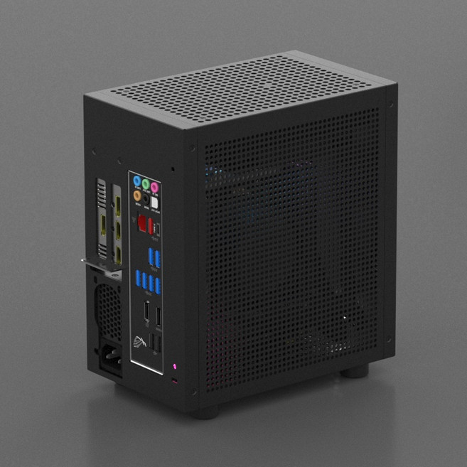 GEEEK M21 Itx 섀시 120 수냉식 세미 하이 그래픽 카드 소형 1U 전원 공급 장치, 01 빠른