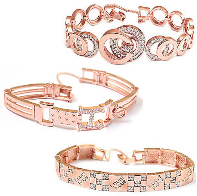 로즈골드 팔찌 뱅글팔찌 하트 도금 팔찌 여성팔찌