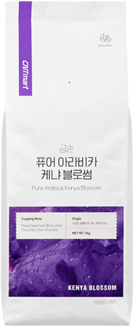 퓨어 아라비카 KENYA BLOSSOM 원두 1kg, 1개