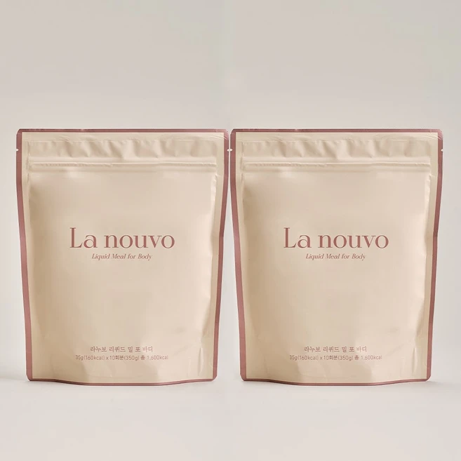 라누보 리퀴드 밀 오리지널 대용량 350g (10회분/ 스푼 포함) 다이어트 식사대용, 2개 - 쿠팡