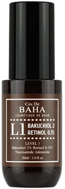 코스드바하 L1 순수 레티놀 0.15 바쿠치올 2 비타민A 앰플 세럼 30ml - 쿠팡