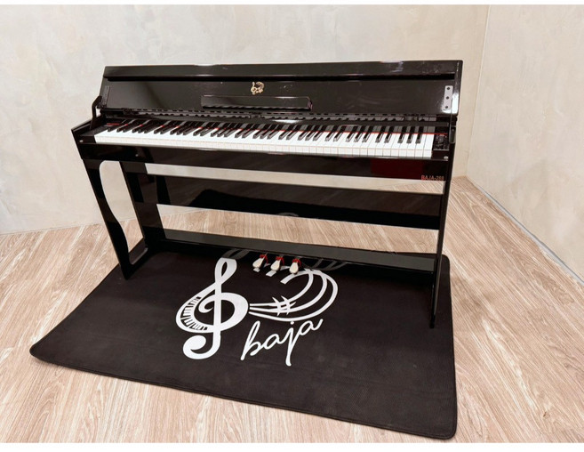 BAJA 88鍵電鋼琴 藍牙智能教學 真鋼琴觸感 音樂檢定比賽適用, 黑色鋼琴烤漆,無琴椅, 1個