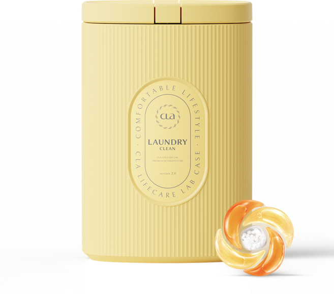 클라 퍼퓸 5in1 섬유유연제 겸용 캡슐 세제 선샤인노벨라 옐로우 케이스 본품, 1개, 50개입