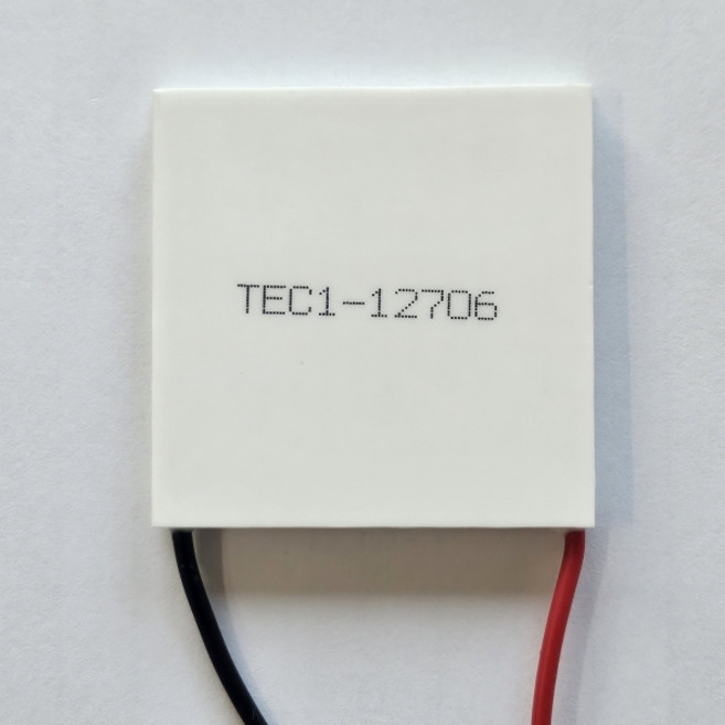 펠티어소자 TEC1-12706 열전소자 냉각모듈 - DC 12V 6A - 40x40mm 전자부품 냉각판, 1개