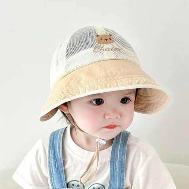 블랙체리 아동용 여름 매쉬 선햇