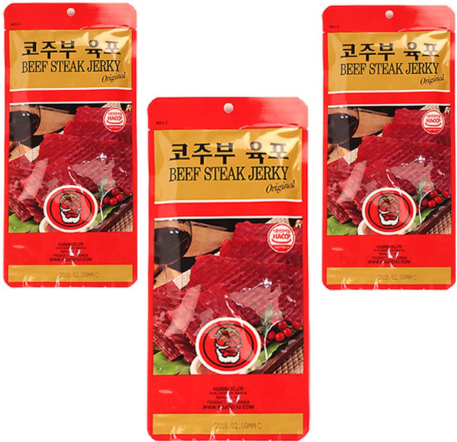 [가온애] 코주부 육포, 27g, 3개