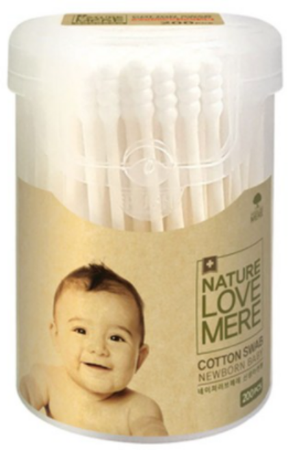 네이쳐러브메레 신생아 면봉 원통형, 200개입, 1개