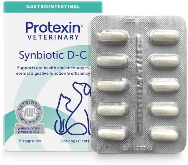 Synbiotic D-C 신바이오틱 프로바이오틱 50캡슐 강아지 고양이 성장 건강 영양제, 1개 - 쿠팡
