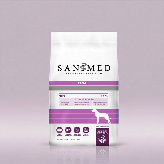 세니메드 기능성 처방사료 RN(신장신부전) 3.12kg, 신장/심장/간, 1개