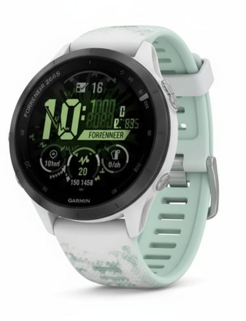 가민 포러너 265S 러닝 스마트워치, 화이트스톤, 41.7mm, GPS