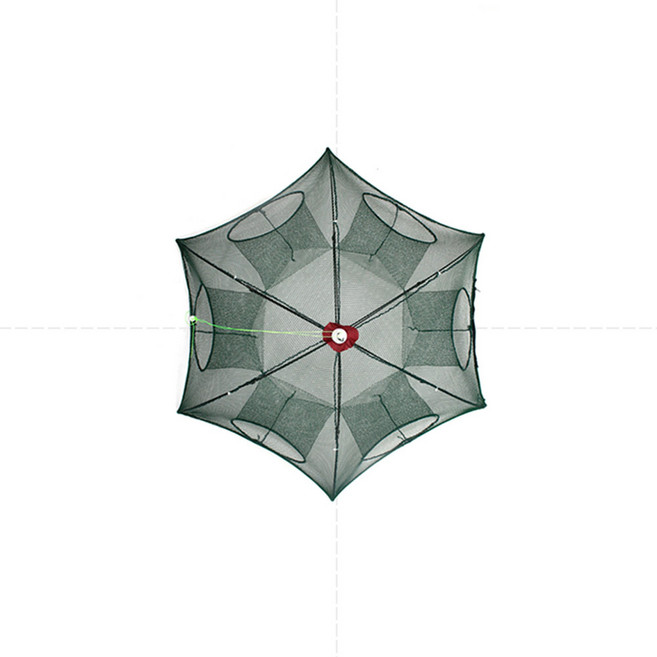 SRF 원터치 접이식 우산형 통발 피래미, 02. 6구 자동 통발