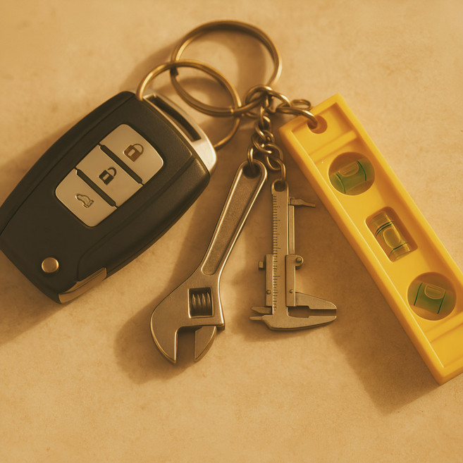 OK09 공구 키링 열쇠고리 키홀더, 1세트