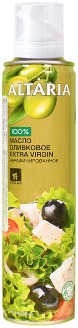 알타리아 냉압착 엑스트라 버진 올리브 오일 스프레이, 1개, 250ml