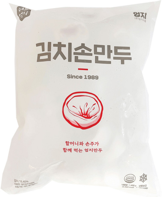 푸드드림 엄지식품 김치손만두1.4kg, 1.4kg, 1개