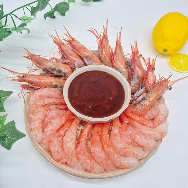 국내산 동해안 생물 급냉 단새우 500g 30미 내외 회감용 홈마카세, 1개