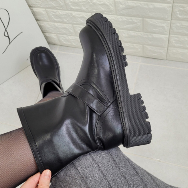 [Clearance Sale]버클 워커 부츠 (4cm 2color)