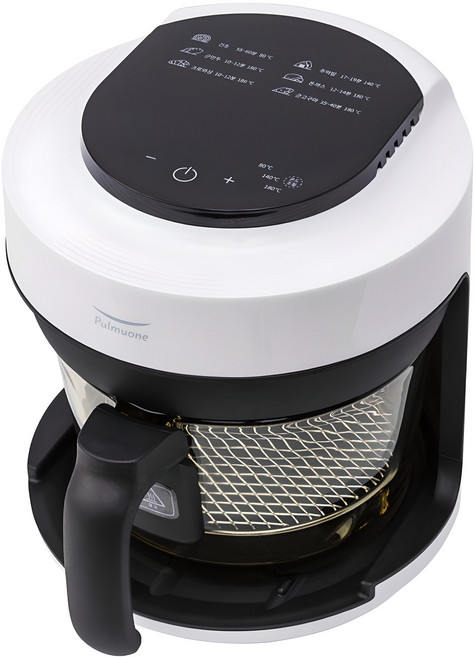 풀무원건강생활 글라스쿡 에어프라이어 2L, AB02C00W, [색상값]소프트화이트(WHITE)