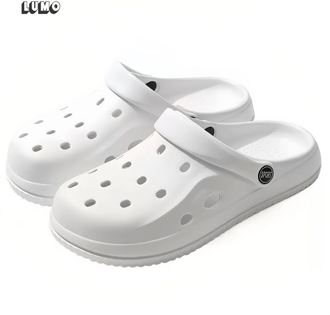 LUMO 초경량 미끄럼방지 슬리퍼 푹신한 쿠션감 통풍 휴양지 샌들 물놀이 실내외 겸용