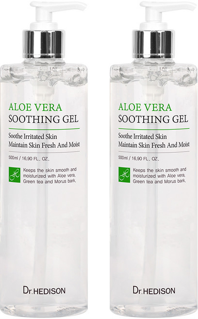 닥터헤디슨 알로에 베라 수딩 젤, 2개, 500ml