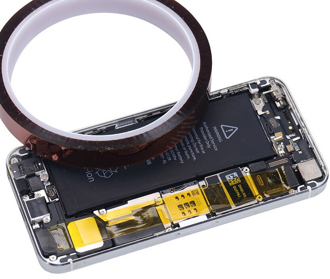 고온단열테이프 산업용 폴리이미드필름 캡톤테이프 5mm 전자부품 배관전선작업 고온방열, 1개