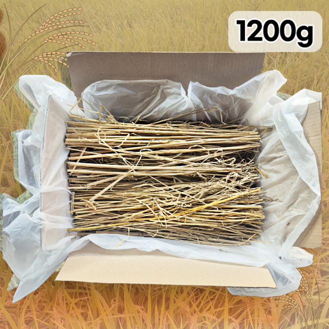 볏짚 1.2kg 지푸라기 반려동물 월동자재 보온재 숯불 바베큐용 볏집, 1개