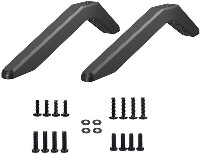 가정용 TV용 조절 가능한 TV 스탠드 다리 알루미늄 테이블탑 TV 피트 TV 스탠드