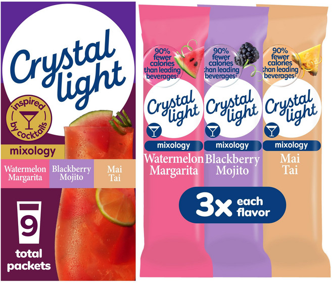 Crystal Light Mixology Drink Mix Crystal Light Mixology Drink Mix Variety Pack 9 Packets for Conv, 1개, 41ml
