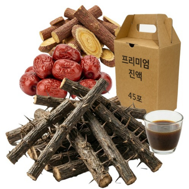 가시오가피 진액 엑기스 국산 원료 100% 선물세트, 45개, 110ml