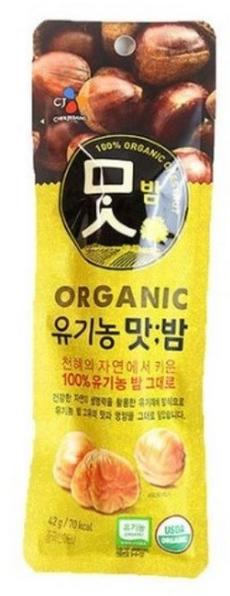 맛밤 유기농, 42g, 5개