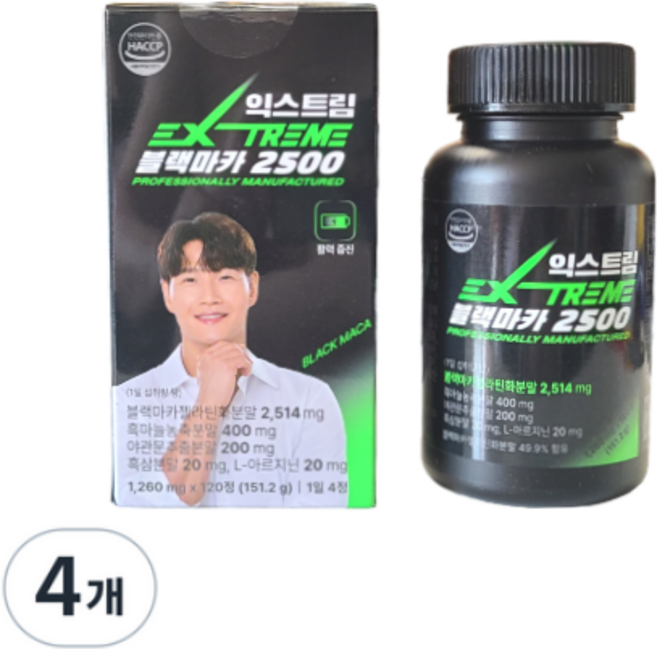 익스트림 블랙마카 2500, 4개, 120정