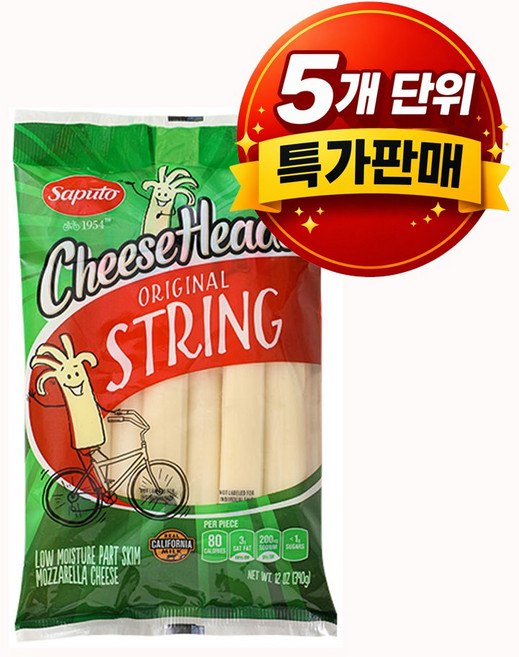 서울우유 사푸토 스트링치즈, 340g, 5개