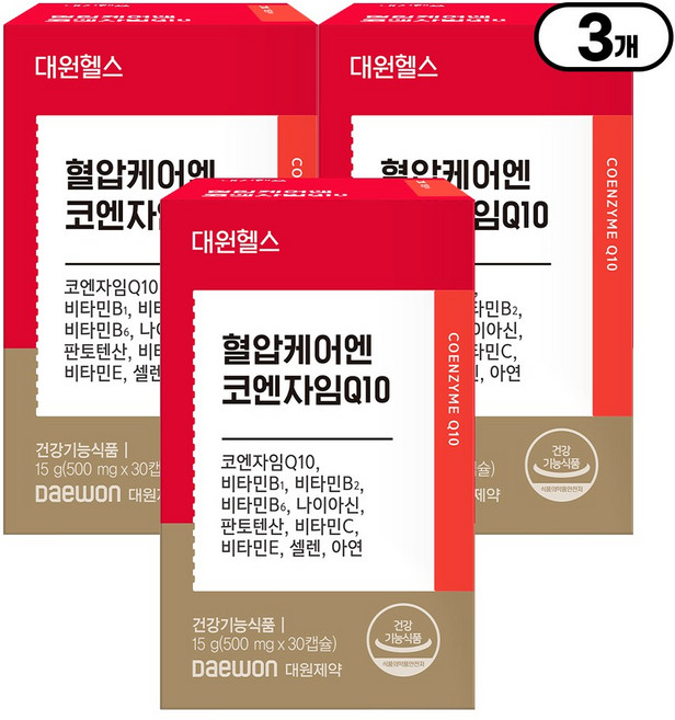 대원헬스랩 혈압케어엔 코엔자임Q10, 30정, 3개