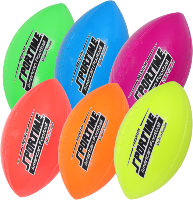 스포타임 프리미엄 폼볼 럭비공 낱개 (색상선택) 말랑 푹신 안전공, 네온노랑