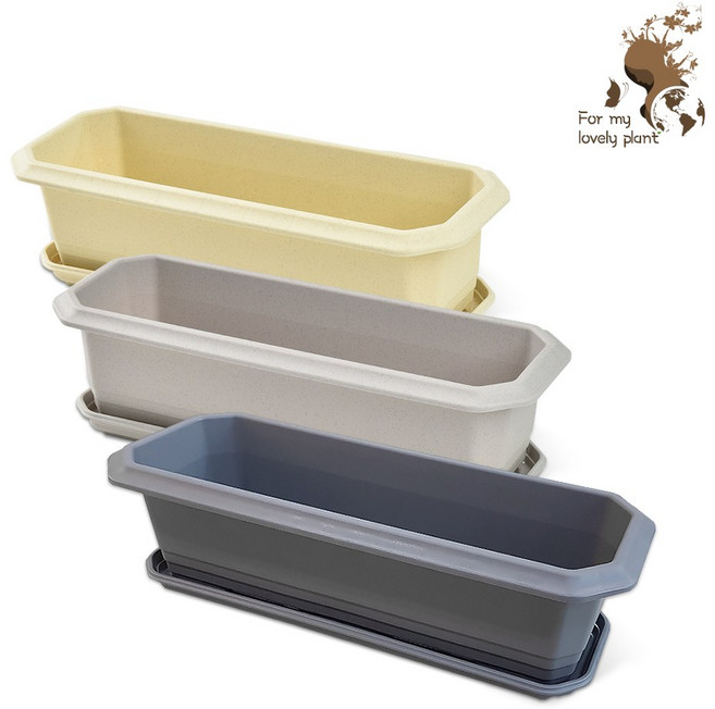 메가박스 660 880 대형 플라스틱 가정 옥상 베란다 텃밭화분 채소재배, 베이지, 1개